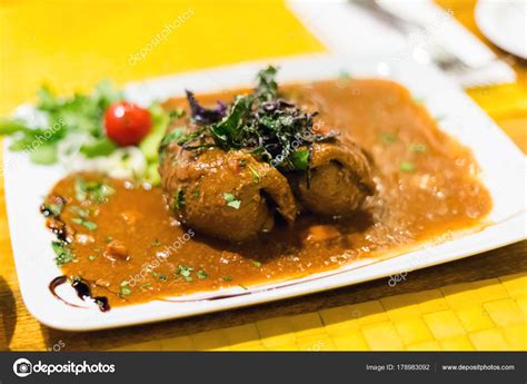 maltese bragioli stuffed beef rolls.